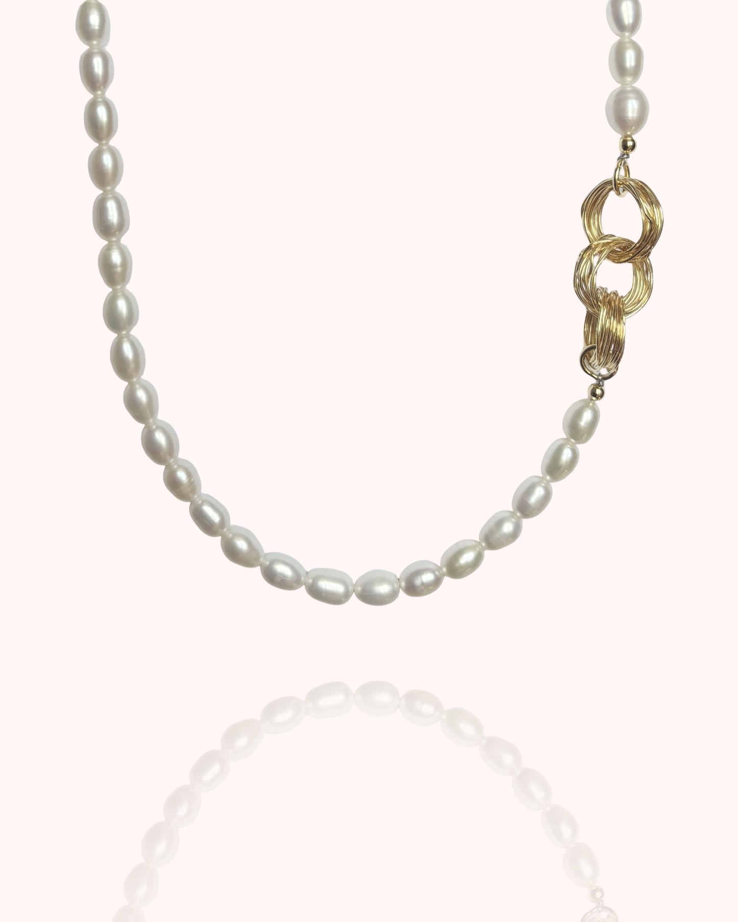 Physis White Pearl and Gold Vermeil Necklace