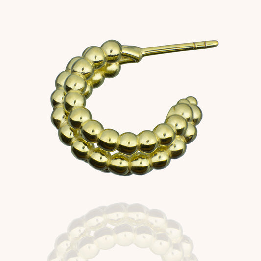 Aranyani gold vermeil huggie earrings