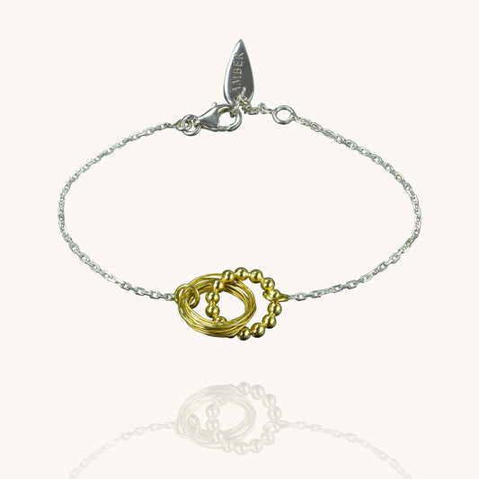 Aranyani Silver and gold bracelet