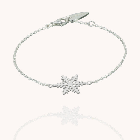 Bon Hiver silver bracelet with silver snowflake